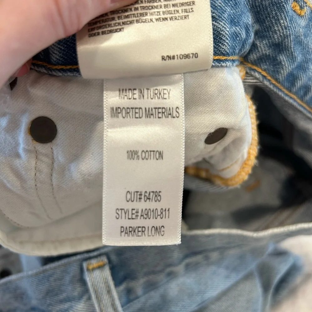 Parker Agolde Long Short Swapmeet size 25 - Picture 4 of 5